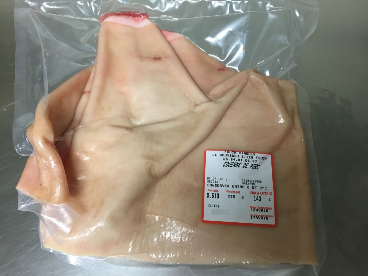 Couennes de porc - Fauch Viandes